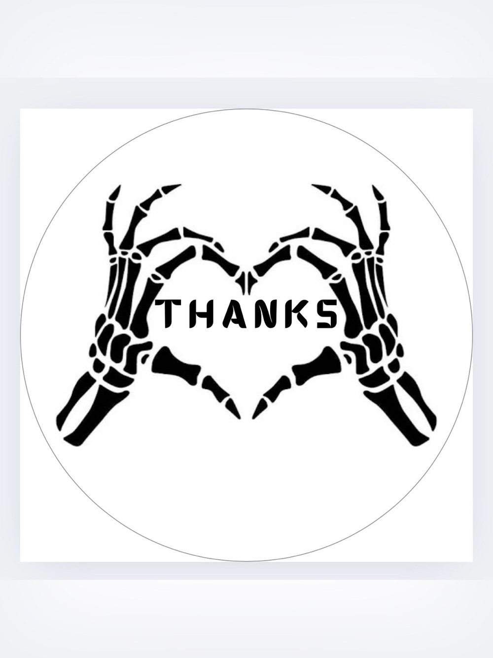 Handmade 50count “Thanks” Stickers